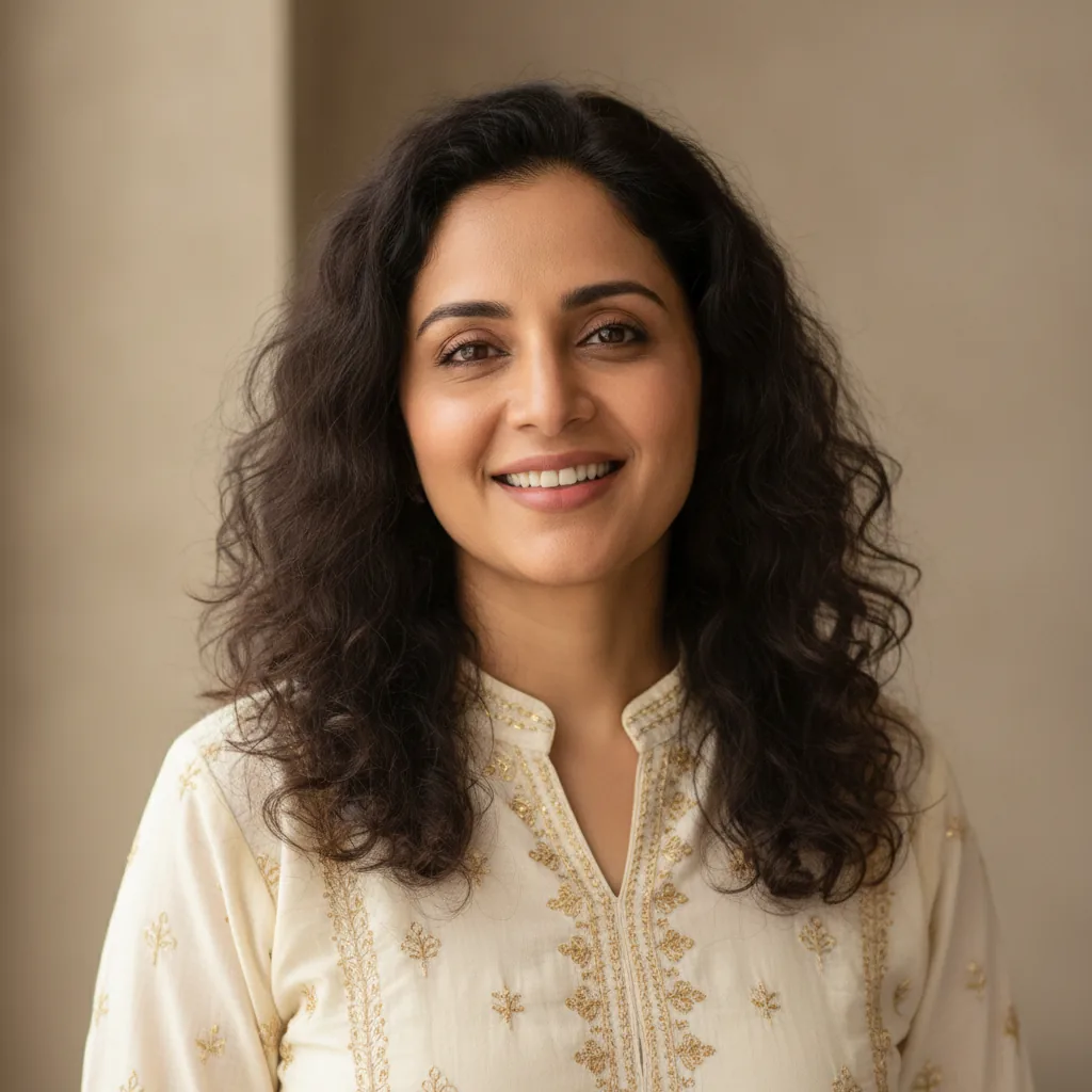 realistic portrait photo of a Pakistani woman customer